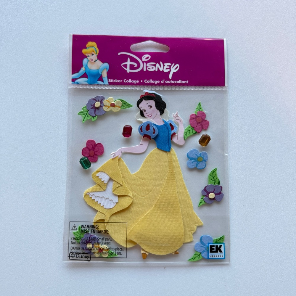 Disney Snow White Flowers Sticker Collage EK Success Jolees Boutique DJBP009